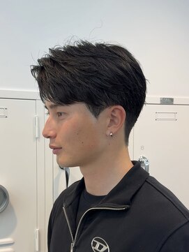 フィフス 栄(fifth) ショートフェザーパーマセンターパートツーブロック名古屋栄