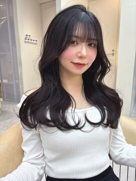 ロンドメリア 天神大名店(Lond Melia) イメチェンヘアスタイル美髪のススメワイドバングブルーブラック