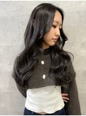 【打越】ロング×レイヤー×ダークオリーブ