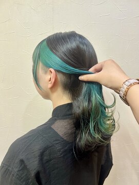 キャラ 池袋本店(CHARA) ツーブロック×フェイスフレーミング【池袋インナーカラー】