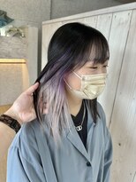 ルアナ(Luana.)&nbsp;【　倉敷/中島/ Luana.  】パープル×ホワイト　グラデーション