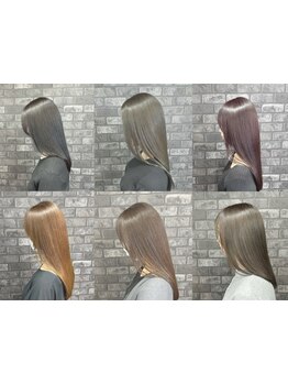 抜群の色モチと透け感カラー◎トレンドを取り入れたこだわりのカラーで、季節に合わせてスタイルチェンジ＊