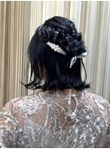 ハーフアップ/お呼ばれヘア/結婚式ヘア/ヘアアレンジ
