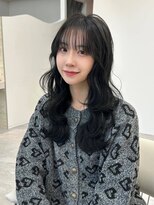 フィーネ 横浜(Fi -Ne)&nbsp;韓国レイヤーカット/プルエクステ/ウェーブヘア/グレージュ