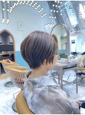 ハンサムショート/丸みショートボブ/20代30代40代50代/顔周り