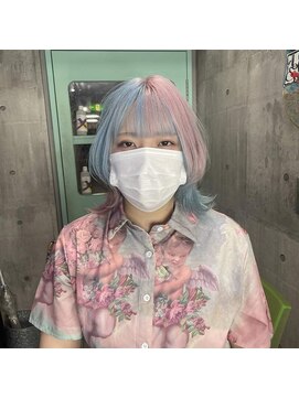 インク 渋谷(INK.) ミルクティーブロンドニュアンスウルフワンホンレイヤー渋谷