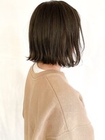 ネイヴィル オモテサンドウ(navile omotesando) ☆ブリーチなしグレージュ×大人かわいい外ハネボブ20代30代40代