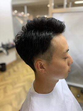 ネクサスアンドコー 浦安店(NEXUS&Co.) アップバングショート×アイロンパーマ[浦安]<理容室>[Men's]