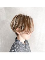 バブルス 所沢店(BUBBLES)&nbsp;シアーベージュ×ホワイトハイライト