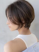 ドットハリス(.Hallis)&nbsp;20代30代大人可愛い前下がりショートボブ/丸みショート/前髪あり