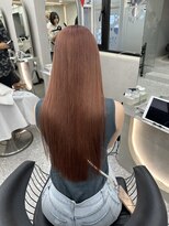 ロンド マーレ 天神大名店(Lond mare) ピンクブラウン/暖色カラー/カシスピンク/韓国ヘア/顔周りカット