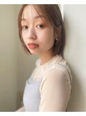 ミニボブ♪ ぱっつんボブ ボブ シースルー前髪 シースルーバング