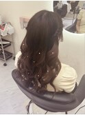 ねじりハーフツイン/梅田ヘアセット