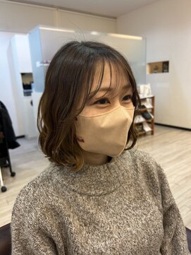 フォーチューン Hair&Spa Fortune 切りっぱなしボブ/ことりベージュ/カーキベージュ