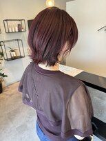 メデル(mederu)&nbsp;ブリーチなしカラーショートウルフレイヤー伸ばしかけ大人可愛い