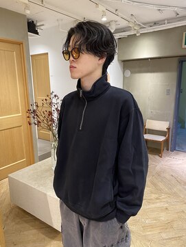 ローレン(LOREN) ベリーショート/ダークアッシュ/ニュアンスパーマ/韓国マッシュ