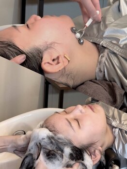 ヘアーディレクション オクハラ(hair direction okuhara)の写真/【尾道駅徒歩2分リピーター続出】多彩な技術を融合させた独自手技のヘッドスパで、癒しと美しさを両立