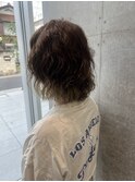 顎下ボブ×顔まわりレイヤー×スパイラルパーマ