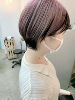 キューズ クラブ(cuz KLUB)&nbsp;【cuzKLUB】耳掛けショート×ピンクコントラストカラー＊池袋