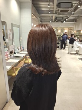 オーガニック リブ 川越(organic+live) 20代30代韓国風アッシュブラウンレイヤーカット◎