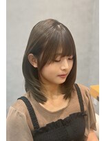 ヘアデザインファブロ イオンモール宮崎店(hair design FABRO.)&nbsp;【髪質改善/ミディアムレイヤー/顔周り/グレージュカラー】