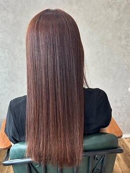 RiN HAIRの写真/縮毛矯正=硬いを覆す。柔らかく潤うメルココ髪質改善矯正で、素髪のような自然髪へ◎
