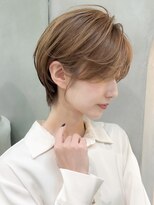 ロンドエニカ 大宮(Lond enika)&nbsp;黒髪カタログ/ショート/オリーブグレー/小顔に見せるヘア☆174