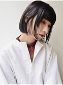 モードインナーカラーボブ