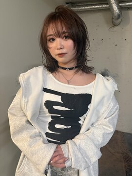 ノラ シンディ(NORA CYNDY) ハッシュカット ミディアムレイヤー 顔周りレイヤー レイヤー