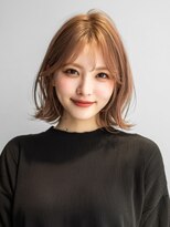 ステイゴールド(STAYGOLD)&nbsp;シースルーバング 顔周りカット ブラウンベージュ 20代 髪質改善