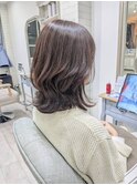 品のあるピンクブラウン×くびれヘア◇