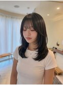 ミディアムレイヤー　髪質改善　縮毛矯正　艶髪　奈良レイヤー