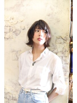 トヌコア ルア 下北沢店(TONUKOA RUA) 《TonukoaRua》オイルでセミウェト感 大人女子の外ハネボブ