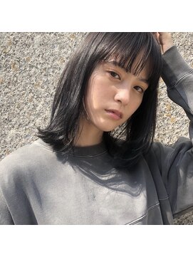 イルフレール(ill frere) 透け感 ミディアム 前髪カット 肩ライン 中津 豊崎 梅田