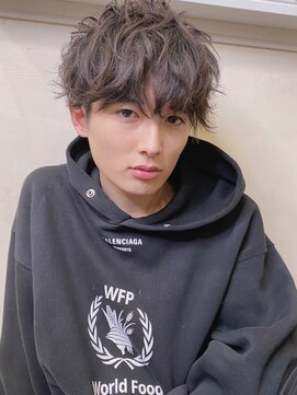 キャンバス バイ ネオリーブ 横浜西口(Canvas by neo.) メンズ王道マッシュミディアムスパイラルパーマ【横浜】