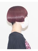 ワインレッド　ショートスタイル