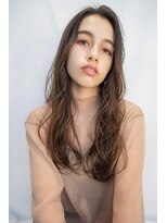 オースティン 門前仲町(AUSTIN)&nbsp;大人かわいい前髪セシルカットココアブラウンフリンジウェーブ