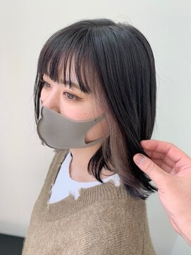 ラドンナ(LA.DONNA) ロブスタイル×インナーカラー　オリーブベージュ[各務原]