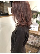 バンビ プライベート サロン(Bambi private salon)&nbsp;オレンジブラウン*ナチュラルミディアムレイヤー*Bambi松平愛