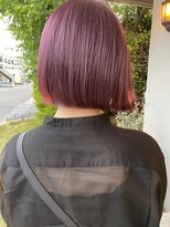 ヘア プロデュース キュオン(hair produce CUEON.)&nbsp;ミニボブ×カシスピンク