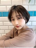 アッシュブラウン×ボブ×シースルーバング【杉野ちひろ】