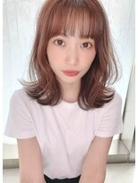 クアンクスタイル（大人かわいいフェザーバング