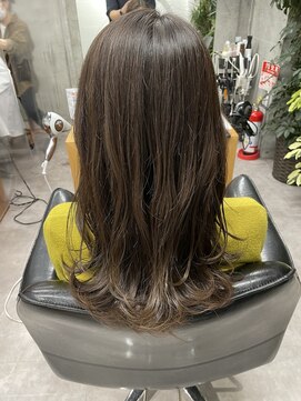 シェル 吉祥寺(shell) ブリーチなしオリーブベージュ_