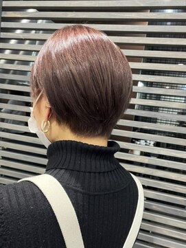 ユアーズ 四街道店(HAIR&NAIL YOURS) ピンクベージュ髪質改善ショコラピンク大人ショートボブうるツヤ