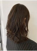 シンプルロング 艶オレンジベージュ