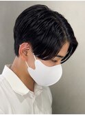 センターパートニュアンスパーマ韓国カルマパーマコンマヘア