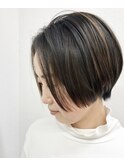30代40代ショート＋ハイライト