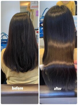 ビープライズ(Be PRIZE) 乾かすだけでサラツヤな髪になりたくて初めての髪質改善縮毛矯正