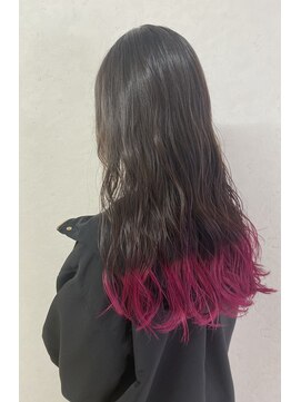 リア(Lia by KENJE) ピンクバイオレット×レッド　ダブルカラー