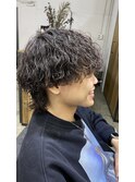 【RYUYA】襟足マッシュウルフ×波巻きスパイラルパーマ